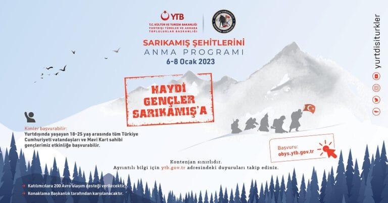 YTB’den, gençlere ‘Sarıkamış’ daveti