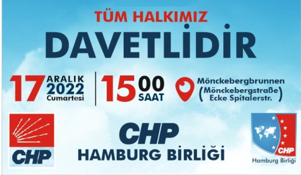 CHP Hamburg Birliği’nden davet: ‘Millet iradesine sahip çıkıyor’