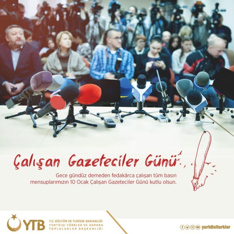 YTB, 10 Ocak Çalışan Gazeteciler Günü kutlu olsun