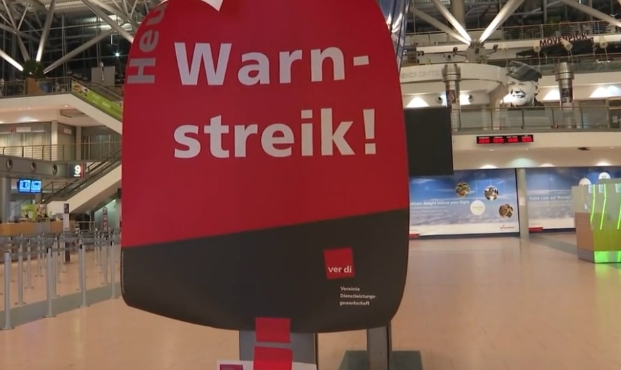 Hamburg Havalimanı’ında Perşembe günü yine uyarı grevi var