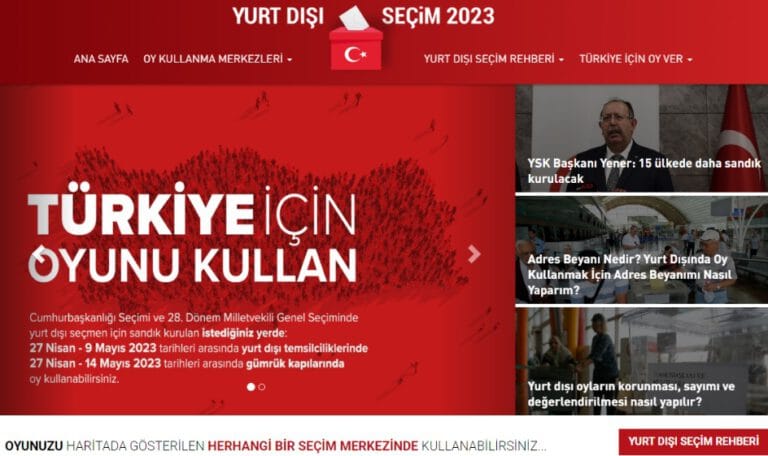 YTB’nin yurt dışı seçmenler internet sitesi hizmete açıldı