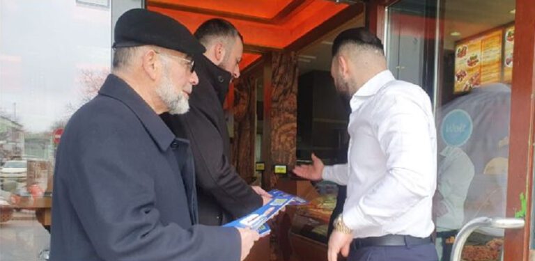 Saadet-Hamburg’tan Altona’da seçim çalışması