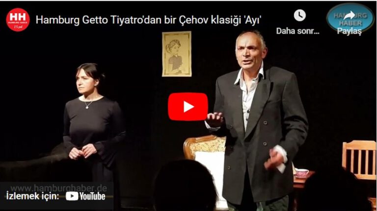 Hamburg Getto Tiyatro’dan bir Çehov klasiği: ‘Ayı’