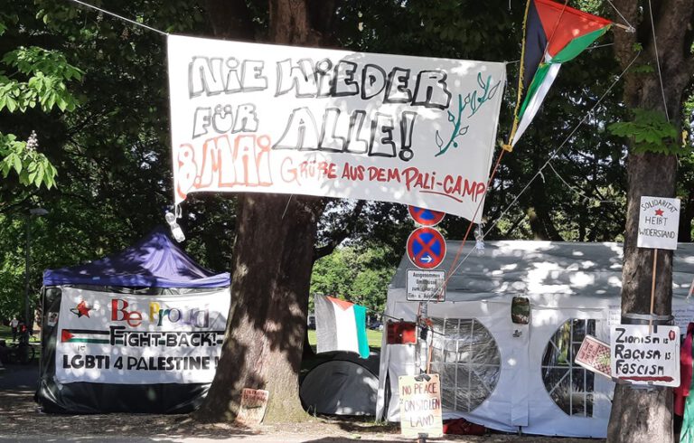 Hamburg Dammtor’daki tartışmalı Filistin nöbetinin devam etmesine izin