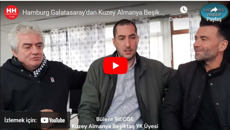 Hamburg Galatasaray’dan Kuzey Almanya Beşiktaş’a Sürpriz Ziyaret