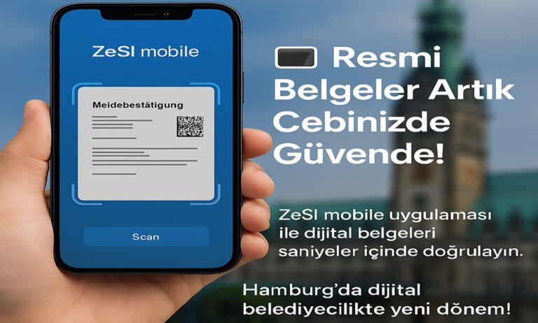 Hamburg Dijital Belediyecilikte Yeni Bir Adım Attı: Belgeler Cepte Doğrulanıyor