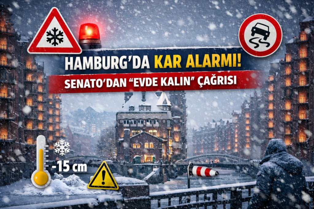 Hamburg’da Kar Alarmı: Senato’dan “Evde Kalın” Çağrısı