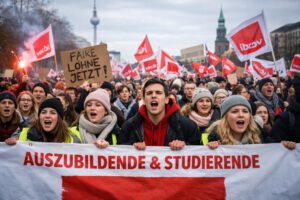 Almanya’da Gençlik Alarmda: Stajyerler ve Öğrenciler Ülke Genelinde Sokağa Çıkıyor