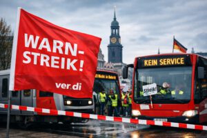Hamburg’da Pazartesi günü toplu taşımada uyarı grevi: Ver.di iş bırakma çağrısı yaptı