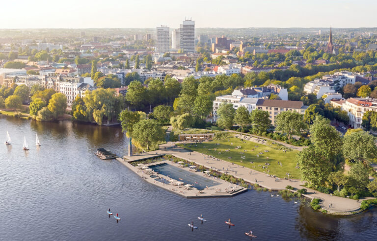 Außenalster’de doğal yüzme alanı: Schwanenwik’te yeni açık hava tesisi geliyor