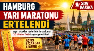 Aşırı sıcaklar nedeniyle Hamburg Yarı Maratonu son anda ertelendi