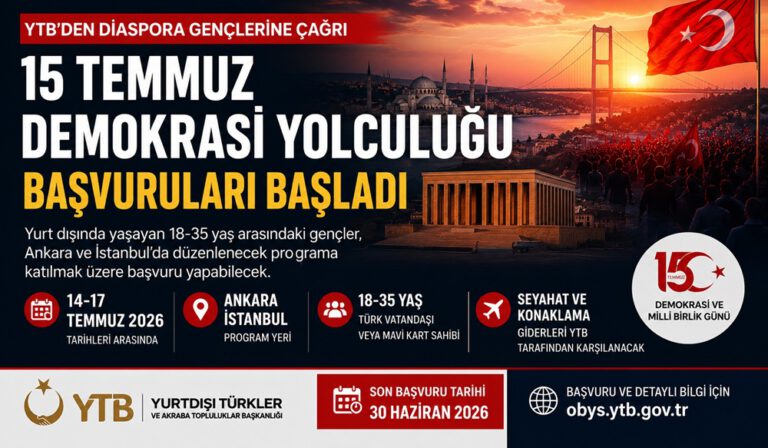 YTB’den diaspora gençlerine Türkiye daveti: Dört günlük demokrasi yolculuğu