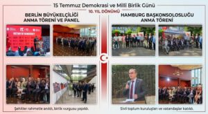 Hamburg ve Berlin’de 15 Temmuz Anması: Demokrasi ve Millî İrade Vurgusu