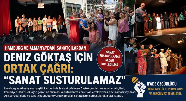 Hamburg ve Almanya’daki Sanatçılardan Deniz Göktaş İçin Ortak Çağrı: “Sanat Susturulamaz”