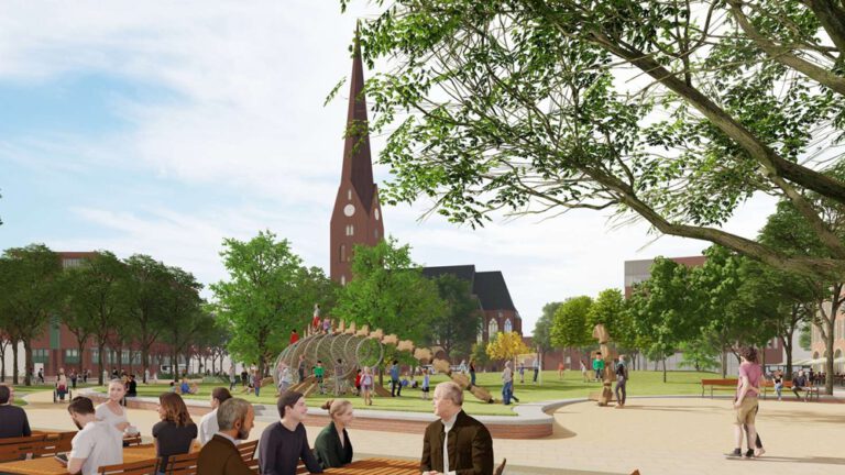 Hamburg’un tarihi kalbi yeniden tasarlanıyor: Hammaburg Meydanı şehir parkına dönüşüyor
