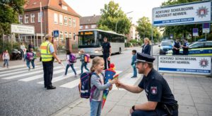 Hamburg’da okul yollarında sıkı denetim: 19 bin çocuk ilk kez trafiğe çıkacak