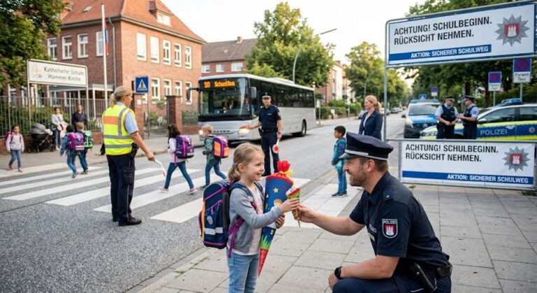 Hamburg’da okul yollarında sıkı denetim: 19 bin çocuk ilk kez trafiğe çıkacak