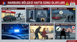Harburg bölgesinde hafta sonu: Hırsızlık, saldırı ve trafik kazası