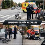 Hamburg’da yarım saat arayla iki kaza: 87 yaşındaki yaya ağır, bisikletli hayati tehlikede