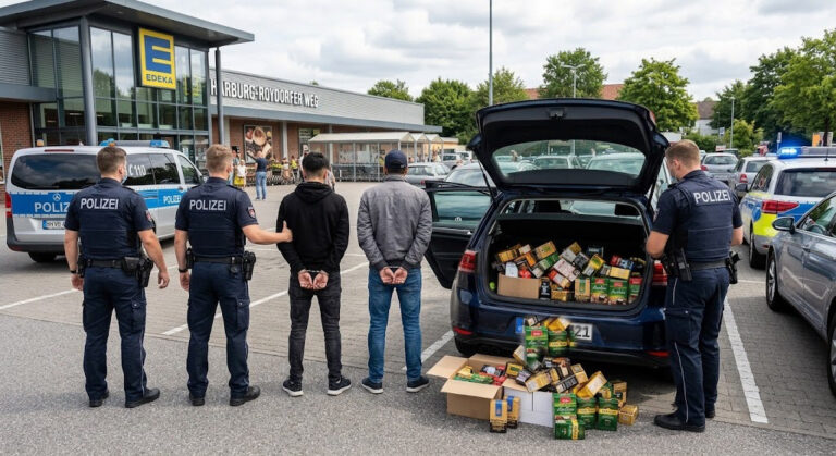 Harburg’da Süpermarkette Kahve Hırsızlığı: 2 Şüpheli Yakalandı