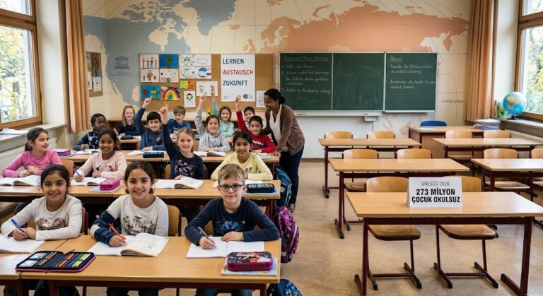UNESCO 2026 Raporu: Almanya’da 62 Bin Kişi Diplomasız Ayrıldı, Dünyada 273 Milyon Çocuk Okulsuz