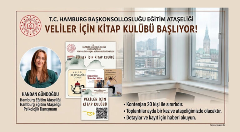 Hamburg Eğitim Ataşeliği’nden Velilere Özel Proje: “Veliler İçin Kitap Kulübü” Başlıyor
