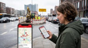 Hamburg’da yeni trafik uygulaması HH!mobil hizmete girdi